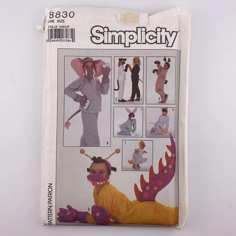 🪡 Vintage Simplicity Craft Halloween Doll Clothes Sewing Pattern - 8830 - Picture 1 of 4